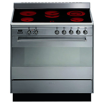 Smeg SUK91CMX8 Electric Range Cooker, Stainless Steel Smeg SUK91CMX8 Electric Range Cooker, Stainless Steel